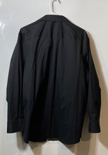 Load image into Gallery viewer, Calvin Klein Mens Black Long Sleeve Wrinkle Free Stretch Dress Shirt Size XL
