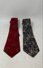 Load image into Gallery viewer, Set Of Two Pcs Bill Robin Son Mens Multicolor Abstract Print Silk Designer Tie
