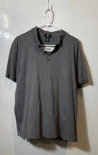 Load image into Gallery viewer, Calvin Klein Mens Gray Cotton Short Sleeve Button Front Polo Shirt Size L/G
