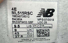 Load image into Gallery viewer, New Balance Mens 515 ML515RSC Black White Lace-Up Sneakers Shoes Size 9.5 4E
