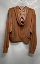 Load image into Gallery viewer, Express Womens Brown Long Sleeve Pullover Hoodie Size Large

