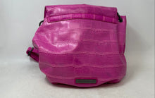 Load image into Gallery viewer, BCBGeneration Womens Pink Croc Embossed Leather Adjustable Strap Shoulder Bag
