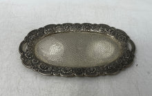 Load image into Gallery viewer, Vintage Silver-Tone Footed Floral Embossed Tea Coffee And Tray Set Of 3 Pcs
