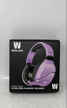 Load image into Gallery viewer, Wolflaws TA2000 Purple 2.4GHz Wireless Video Gaming Headset Open Box Not Tested
