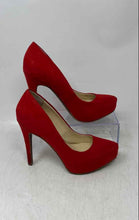 Load image into Gallery viewer, Jessica Simpson Womens Parisah Red Almond Toe Slip-On Stiletto Pump Heels 5.5M
