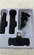 Load image into Gallery viewer, Black Wireless Live Show Interview Vlog Short Video Microphone Not Tested
