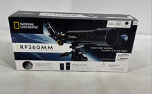 Load image into Gallery viewer, National Geographic RF360MM Black Portable Panhandle Mount Refractor Telescope
