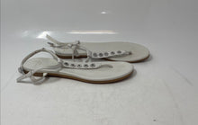 Load image into Gallery viewer, Cole Haan Womens White Round Toe Flat Thong Sandals Size 6
