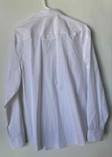 Load image into Gallery viewer, Calvin Klein Mens White Refined Cotton Regular Fit Dress Shirt Size 16 34/35 L
