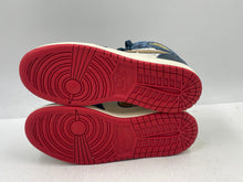 Load image into Gallery viewer, Authentic Nike Boys Air Jordan 1 Mid FN1353-400 White Blue Sneaker Shoes Size 7Y
