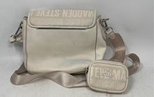 Load image into Gallery viewer, Steve Madden Womens Bluna White Signature Detachable Strap Crossbody Bag
