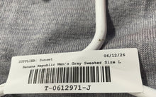 Load image into Gallery viewer, Banana Republic Mens Gray Heather Long Sleeve Knitted Pullover Sweater Size L
