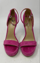 Load image into Gallery viewer, Michael Kors Womens Jordyn Pink Suede Ankle Strap Platform Sandals Size 7M
