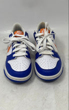 Load image into Gallery viewer, Nike Boys Dunk Low FN7783-400 White Blue Orange Sneaker Shoes Size 3.5Y
