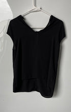 Load image into Gallery viewer, Zara Womens Black Sleeveless Split Neck Blouse Top Size Small
