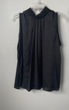 Load image into Gallery viewer, Zara Womens Black Mock Neck Sleeveless Blouse Top Size Medium
