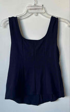 Load image into Gallery viewer, Nine West Womens Dark Blue Sleeveless Square Neck Button Front Tank Top Size S
