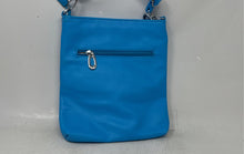 Load image into Gallery viewer, VZ Vera Handbag Womens Bright Blue Leather Detachable Strap Zipper Crossbody Bag
