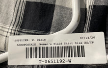 Load image into Gallery viewer, Aeropostale Womens Gray Plaid Long Sleeve Spread Collar Button-Up Shirt Sz XS/TP
