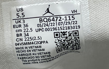 Load image into Gallery viewer, Nike Womens Air Jordan 1 Mid BQ6472-115 Gray White Sneaker Shoes Size 5.5
