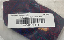Load image into Gallery viewer, Tino Congiu Mens Red Paisley Print Silk Adjustable Formal Pointed Tie One Size
