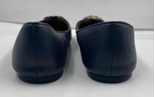 Load image into Gallery viewer, Authentic Tory Burch Womens Blue Leather Slip-On Ballet Flats Size 8.5 Damaged

