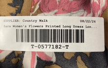Load image into Gallery viewer, Zara Womens Multicolor Floral Print Button-Front Long-Sleeve Mini Dress Size M
