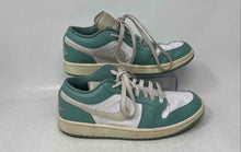 Load image into Gallery viewer, Nike Womens Air Jordan 1 Low DC0774-138 White And Green Sneaker Shoes Size 8.5
