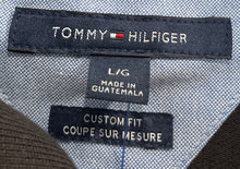 Load image into Gallery viewer, Tommy Hilfiger Mens Black Cotton Custom Fit Short Sleeve Polo Shirt Size Large

