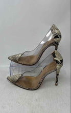 Load image into Gallery viewer, Schutz Womens White Clear Animal Print Pointed Toe Stiletto Pump Heels Size 6.5B
