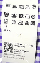 Load image into Gallery viewer, Hugo Boss Mens Purple Gingham Cotton Long Sleeve Sharp Fit Dress Shirt Size 16.5
