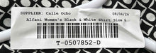 Load image into Gallery viewer, Alfani Womens Black White Geometric Print V-Neck High-Low Hem Blouse Top Size 6
