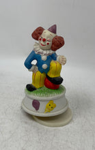 Load image into Gallery viewer, Vintage Porcelain Ceramic Revolving Clown Figurine Statue Wind Up Music Box
