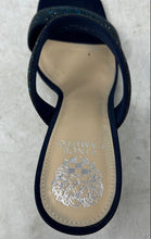 Load image into Gallery viewer, Vince Camuto Womens Aslee Blue Square Toe Slip-On Kitten Slide Sandals Size 10M
