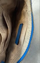 Load image into Gallery viewer, Michael Kors Womens Blue Inner Outer Pockets Small Shoulder Purse
