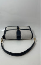 Load image into Gallery viewer, Nine West Womens Gray And Black Detachable Crossbody Strap Shoulder Handbag
