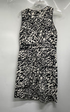 Load image into Gallery viewer, Tory Burch Womens Black White Abstract Print Back Zip Sheath Dress Size 8
