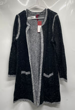 Load image into Gallery viewer, Love Scarlett Womens Black Knit Open Front Long Cardigan Sweater Size PXL W/ Tag
