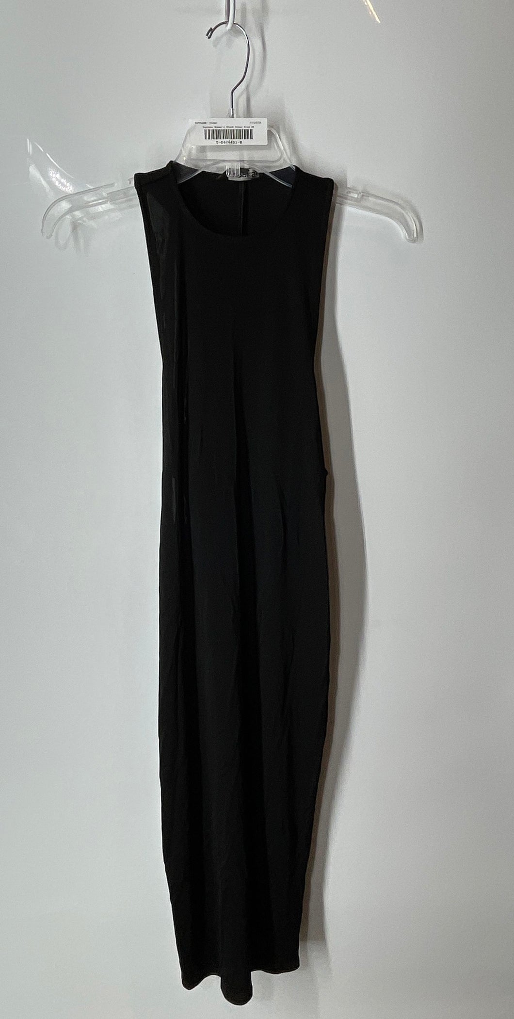 Express Womens Black Stretch Round Neck Sleeveless Maxi Dress Size XS