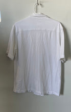 Load image into Gallery viewer, Zara Mens White Short Sleeve Collared Regular Fit Button-Up Shirt Size Large
