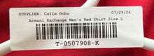 Load image into Gallery viewer, Armani Exchange Mens Red Short Sleeve Crew Neck Pullover Graphic T-Shirt Size L
