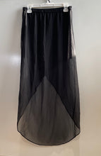 Load image into Gallery viewer, Express Womens Black Regular Fit Elastic Waist High-Low Hem Maxi Skirt Size XS
