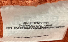 Load image into Gallery viewer, Tory Burch Womens Orange Denim Stretch Pockets Skinny Leg Jeans Size 26
