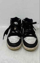 Load image into Gallery viewer, Nike Kids Air Jordan 1 Mid SE Black And White Lace-Up Sneaker Shoes Size 11C
