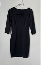 Load image into Gallery viewer, Calvin Klein Womens Black 3/4 Sleeve Boat Neck Regular Fit Sheath Dress Size 0
