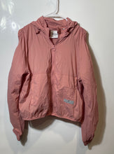 Load image into Gallery viewer, Guess Womens Pink Long Sleeve Full-Zip Hooded Windbreaker Jacket Size M
