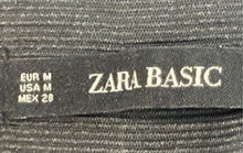 Load image into Gallery viewer, Zara Womens Black Vegan Leather Flat Front High Waisted Ankle Pants Size M

