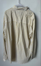 Load image into Gallery viewer, Chaps Mens Yellow Striped Long Sleeve Easy Care Button-Up Shirt Size XL
