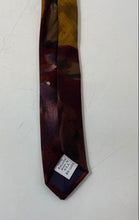 Load image into Gallery viewer, Salvatori Mens Brown Multicolor Printed Adjustable Pointed Tie
