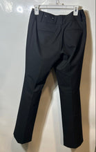 Load image into Gallery viewer, Ann Taylor Womens Black Flat Front Slash Pocket Straight Leg Dress Pants Size 2
